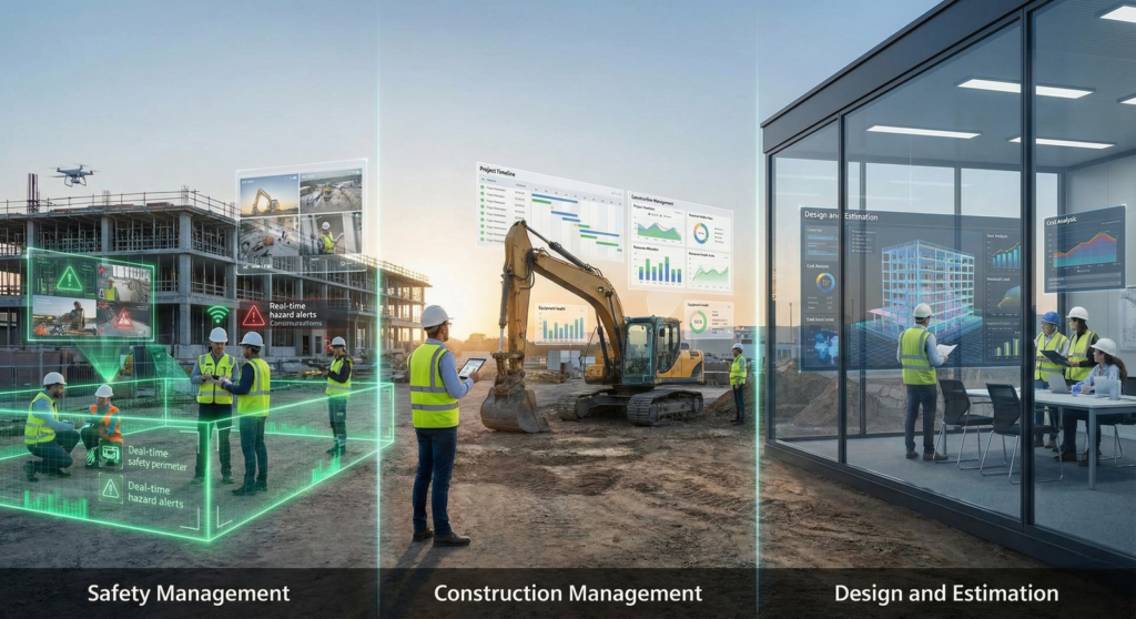 建設業でAIの効果が出やすい業務領域