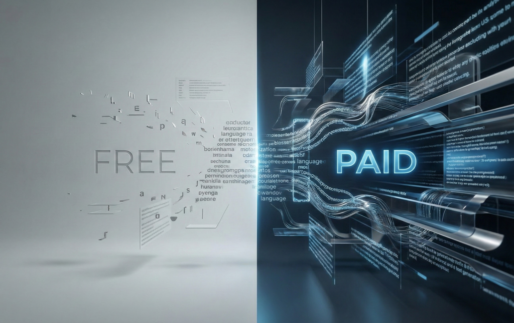 無料で使える文章生成AIと有料ツールの違い