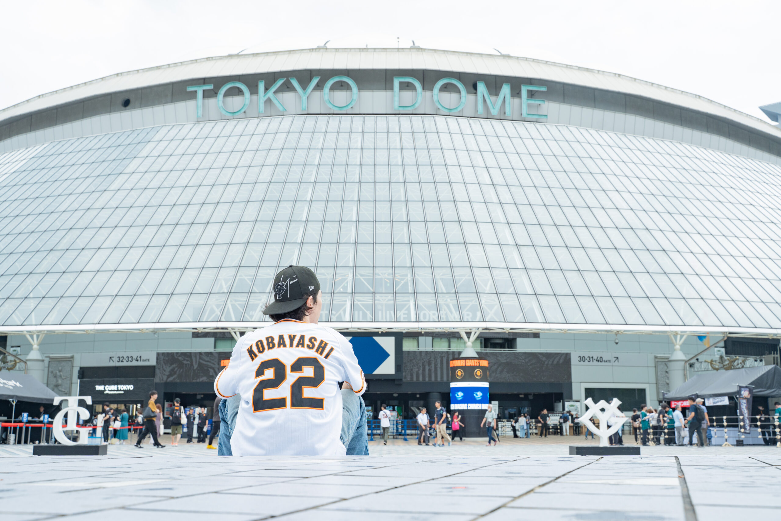 東京ドームとメイカヒット代表の田中